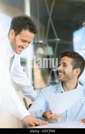 Business professionals collaborating Stock Photo