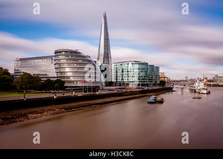 London Skyline and The River Thames, London, UK