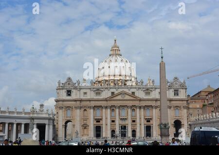 St. Peter's Basilica in Vatican City, Italy Stock Photo