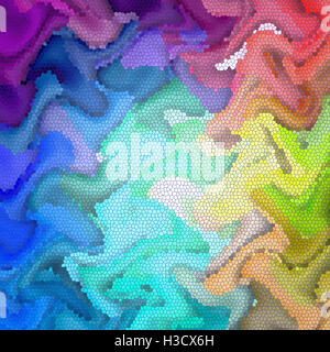Abstract coloring background of the spectrums gradient with visual lighting,mosaic,wave and stained glass effects Stock Photo