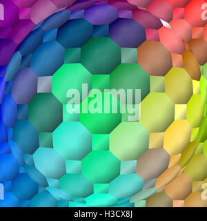 Abstract coloring background of the spectrums gradient with visual lighting,mosaic and spherize effects,good for design Stock Photo