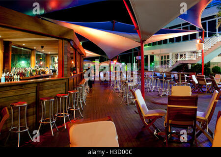 Chill out bar in Playa de Aro, Costa Brava, Spain Stock Photo