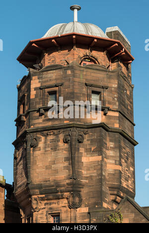 Water Tower detail,Glasgow Herald Building designed by Charles Rennie Mackintosh, now The Lighthouse, Glasgow,Scotland,UK, Stock Photo