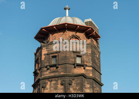 Water Tower,Glasgow Herald Building designed by Charles Rennie Mackintosh, now The Lighthouse, Glasgow,Scotland,UK, Stock Photo