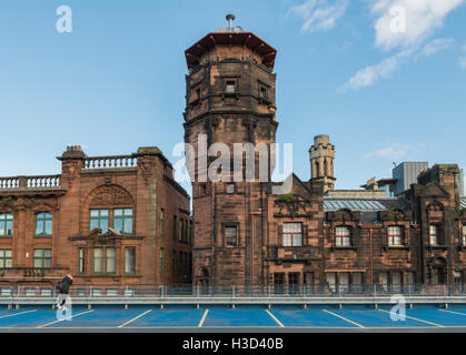 West facade,Glasgow Herald Building designed by Charles Rennie Mackintosh, now The Lighthouse, Glasgow,Scotland,UK, Stock Photo
