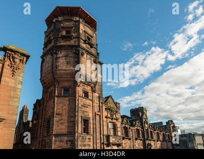 Water Tower,Glasgow Herald Building designed by Charles Rennie Mackintosh, now The Lighthouse, Glasgow,Scotland,UK, Stock Photo