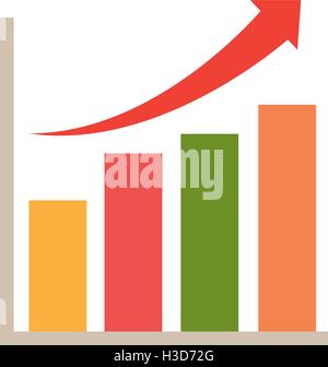 statistics bars chart Stock Vector