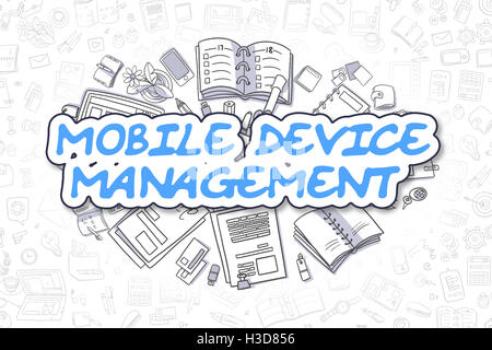Mobile Device Management - Business Concept. Stock Photo