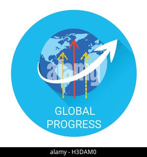 World Progress Concept Business Icon Stock Vector