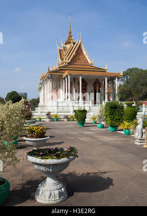 Royal Palace complex in Phnom Penh, Cambodia. Stock Photo