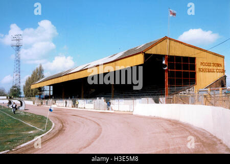 Poole Stadium, home of Poole Town Football Club (Dorset), pictured in April 1994 Stock Photo