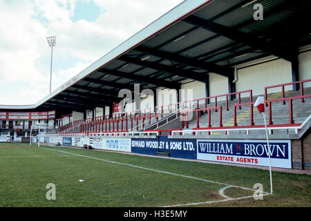 General View Of Rushden Diamonds Fc Football Ground Nene Park Irthlingborough Northamptonshire Pictured On 18th March 1995 Stock Photo Alamy