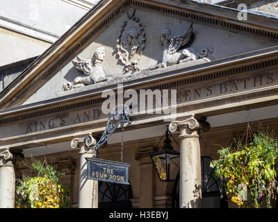 View of the Entrance to the Pump Room in Bath Stock Photo