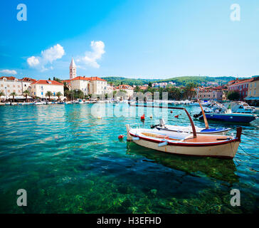 Supetar, Brac Island, Croatia. Adriatic Sea. Stock Photo