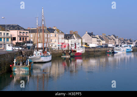 Port of Saint-Vaast-la-Hougue in France Stock Photo