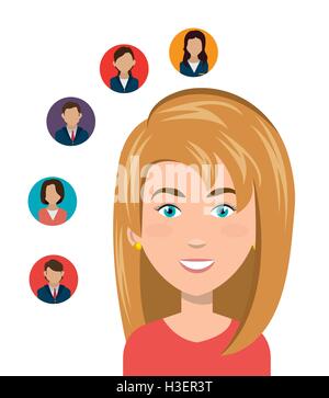 human resources design Stock Vector