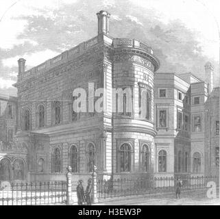 LONDON: Clothworker's Hall, Mincing Lane, antique print 1829 Stock ...