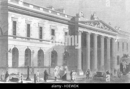 LONDON East India House, Leadenhall-Street 1861. Illustrated London News Stock Photo