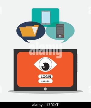 Security data and cyber system design Stock Vector
