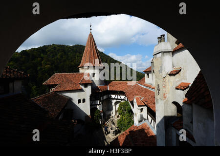 The beautiful Bran castle in Transylvania, Romania. Stock Photo