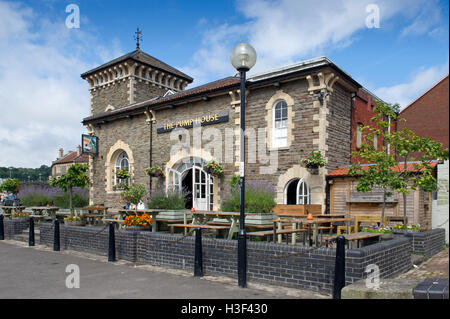 The Pumphouse,bar/pub/restaurant/cafe,harbouside,Bristol,UK. food foods meal meals venue Stock Photo