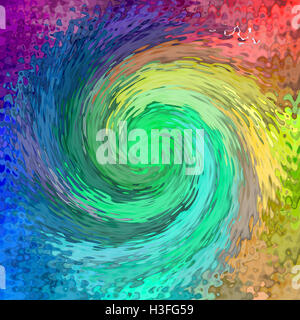 Abstract coloring background  of the spectrums gradient with visual mosaic,octagon,wave,twirl and spherize effects Stock Photo