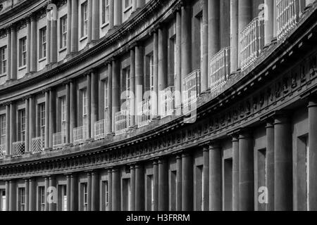 Section of the Royal Crescent in Bath Somerset Stock Photo