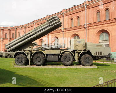 9A52 of 300-mm multiple rocket launching system 9K58 «Smerch», Artillery museum, Saint-Petersburg pic1