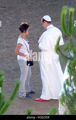 Jude Law on the set of 'The Young Pope'  Featuring: Jude Law Where: Rome, Italy When: 04 Aug 2015 Credit: IPA/WENN.com  **Only available for publication in UK, USA, Germany, Austria, Switzerland** Stock Photo