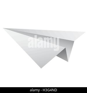 Vector paper plane isolated on white background Stock Vector