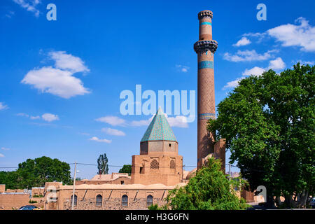 Iran, Isfahan province, Natanz, Jameh Mosque ou Friday mosque of the 14th century, on of the best preserved of Ilkhanid era buil Stock Photo