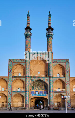 Iran, Yazd province, Yazd, Amir Chakhmaq mosque Stock Photo