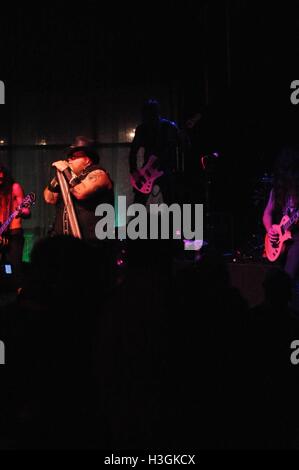 USA. 8th October, 2016. Texas band “Texas Hippie Coalition” or “THC” played Friday night October 9th at Little Rock's Revolution Room with a heavy theme involving the liberal use of marijuana Credit:  michael stephenson/Alamy Live News Stock Photo