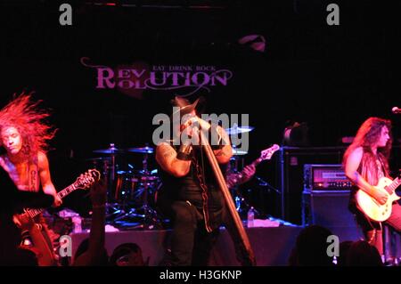 USA. 8th October, 2016. Texas band “Texas Hippie Coalition” or “THC” played Friday night October 9th at Little Rock's Revolution Room with a heavy theme involving the liberal use of marijuana Credit:  michael stephenson/Alamy Live News Stock Photo