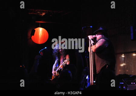 USA. 8th October, 2016. Texas band “Texas Hippie Coalition” or “THC” played Friday night October 9th at Little Rock's Revolution Room with a heavy theme involving the liberal use of marijuana Credit:  michael stephenson/Alamy Live News Stock Photo