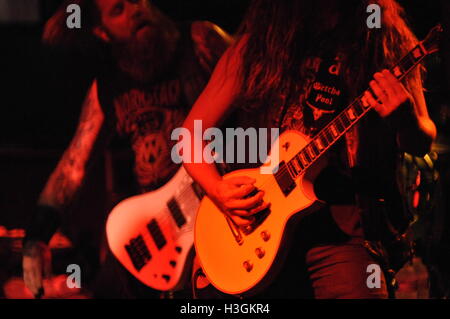 USA. 8th October, 2016. Texas band “Texas Hippie Coalition” or “THC” played Friday night October 9th at Little Rock's Revolution Room with a heavy theme involving the liberal use of marijuana Credit:  michael stephenson/Alamy Live News Stock Photo