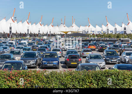 Car park at Ashford Designer Outlet, Kimberley Way, Ashford, Kent, England, United Kingdom Stock Photo