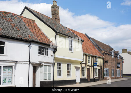 Period houses, Castle Street, Thetford, Norfolk, England, United Kingdom Stock Photo