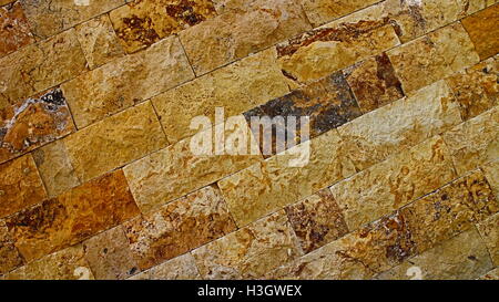 Sandstone brick wall. Stock Photo