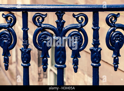 Image of ornate cast iron fence. Stock Photo