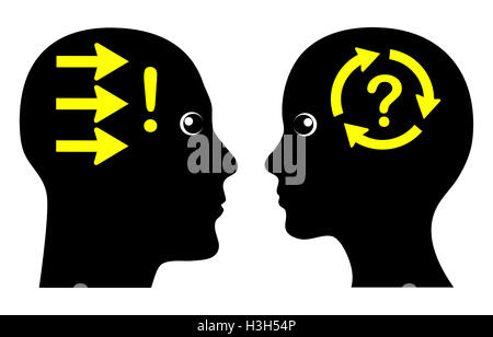 Man and woman differ in the decision making process Stock Photo - Alamy