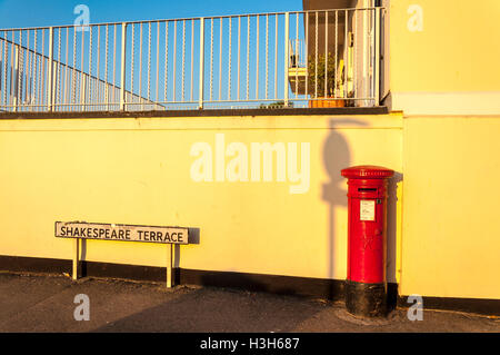 Folkestone, a seaport and resort in Kent, on the south east coast of England, UK. Early morning. Stock Photo