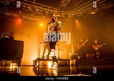 Maitre Gims performs live in Milano, Italy, on May 10 2016 Stock Photo