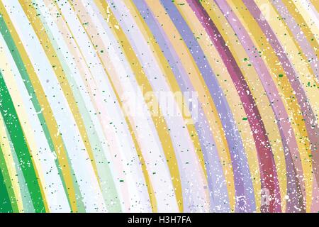 abstract pattern with colorful lines ornament over distressed surface texture. vector, striped retro background design. grunge f Stock Vector