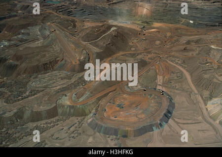 Mount Newman open-cut iron mine. Stock Photo