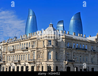 View of Baku downtown, Azerbaijan Stock Photo