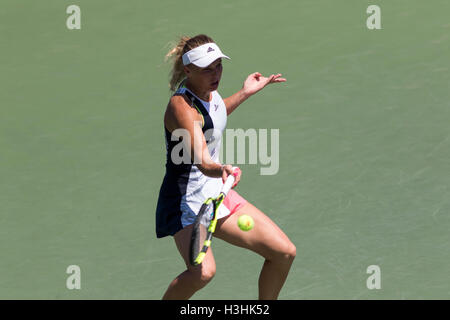 Caroline Wozniacki (DEN) competing in the 2016 US Open Stock Photo