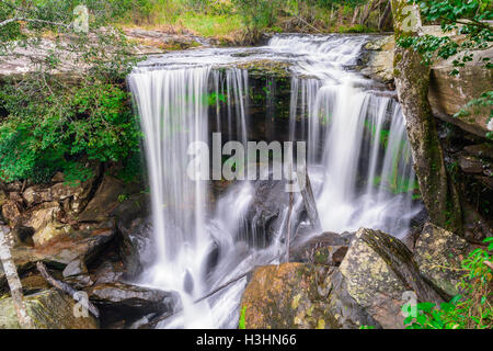 Penpob Mai Waterfall in Phu Kradueng National Park. Loei, Thailand Stock Photo