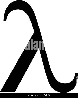 Lambda greek letter icon, Lambda symbol vector illustration Stock ...