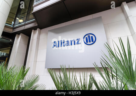 Allianz offices in the City of London, UK Stock Photo